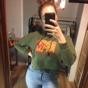 Cropped mtv hoodie